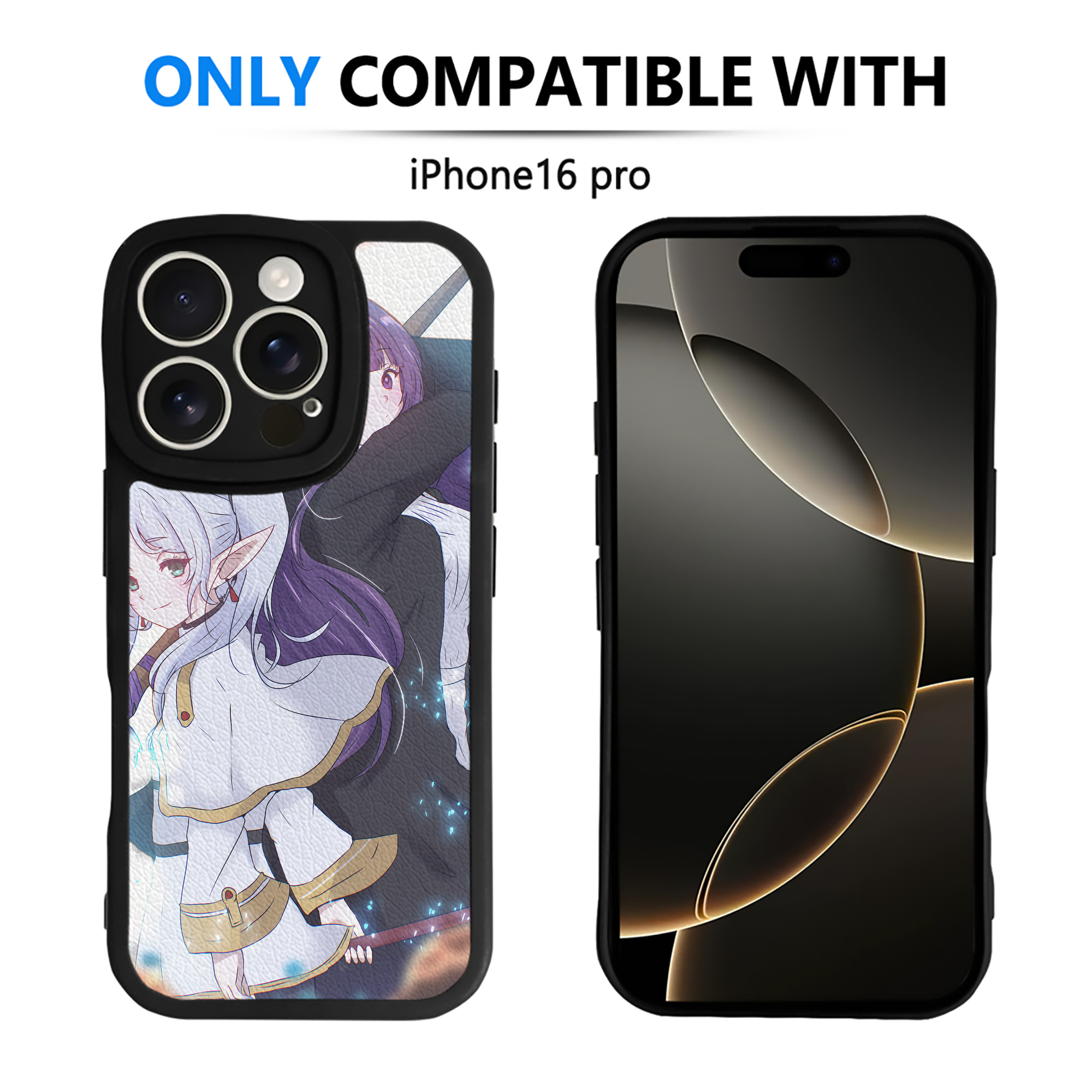 （画像用） 葬送のフリーレン Frieren 【iPhone 16シリーズ対応】シリコンスマホケース（レザー調） 材質：シリコン
